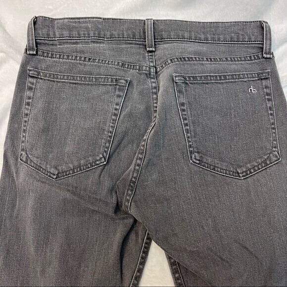 Rag & Bone Men's Jeans, Standard Issue Fit 1, Extra Slim SZ 31, Button Fly Gray - Picture 3 of 9